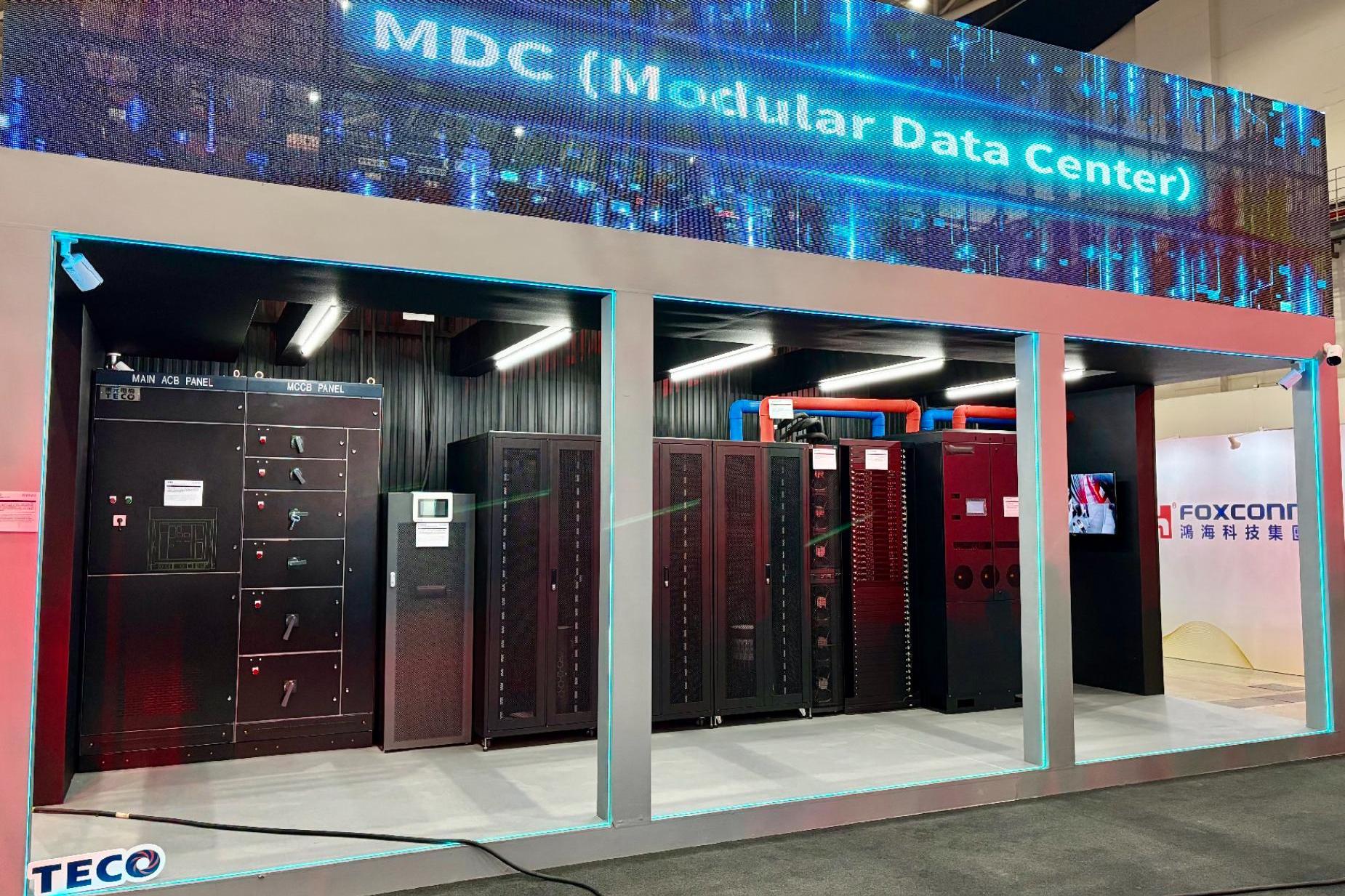 東元首度參與鴻海科技日 展示模組化資料中心、電驅橋動力系統