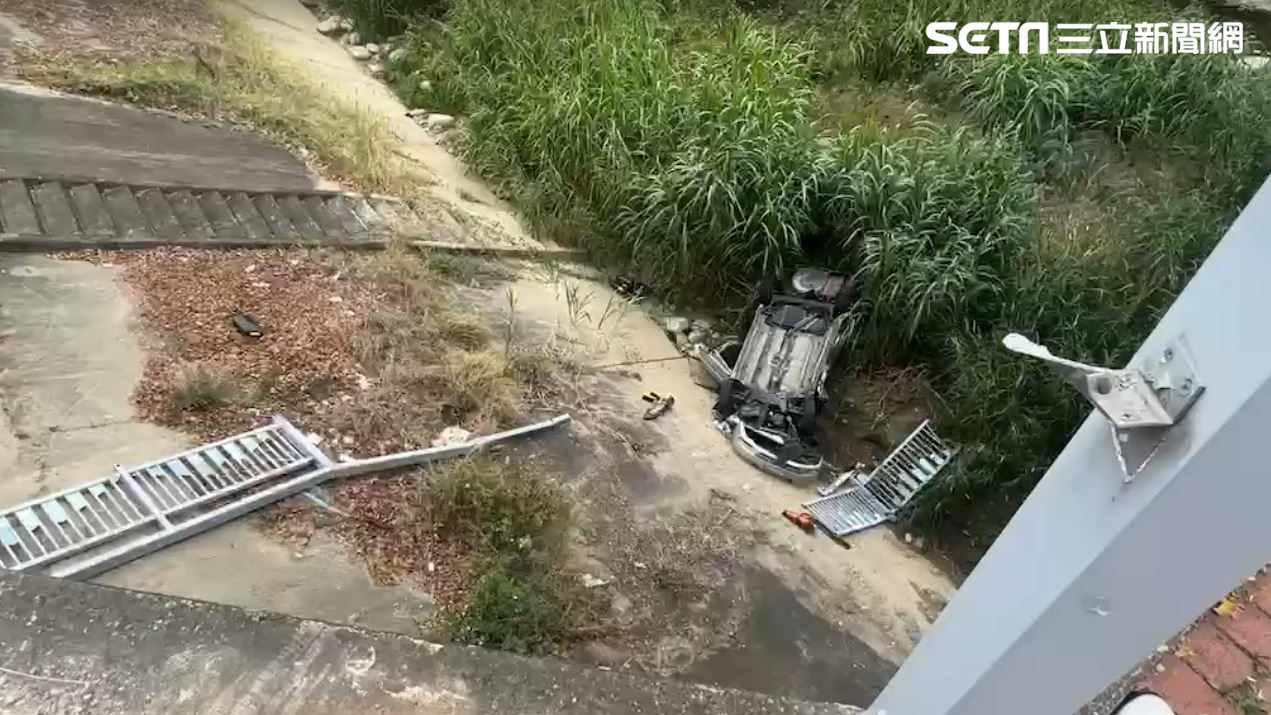 單親2寶爸開車闖紅燈害命！男女「同車墜橋」她重傷不治…讓姊弟隔陰陽