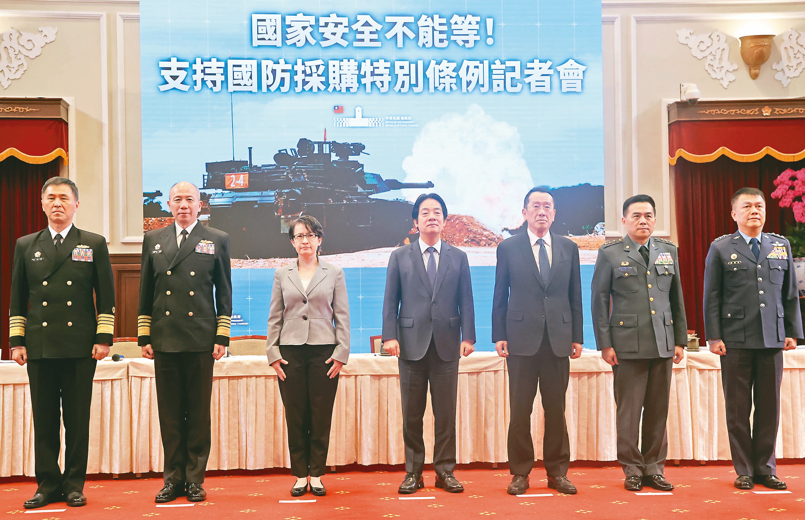 促審軍購 賴總統：延宕恐跌出美優先名單