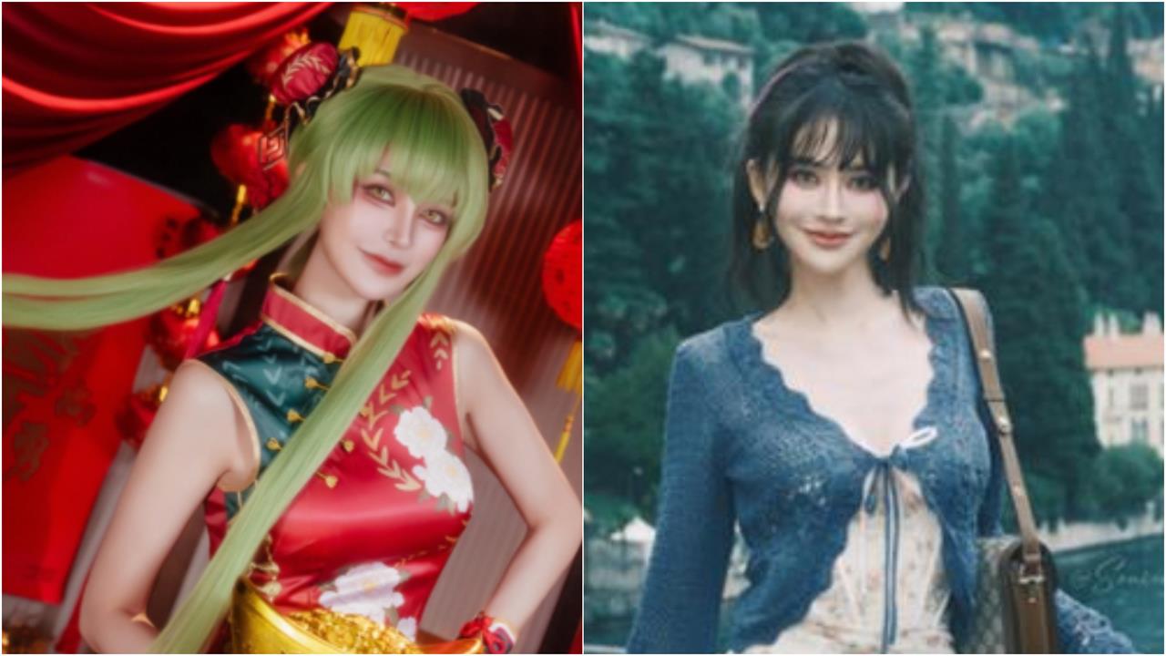 綠髮「旗袍魔女」是賴品妤！網嗨：新年長輩圖有了