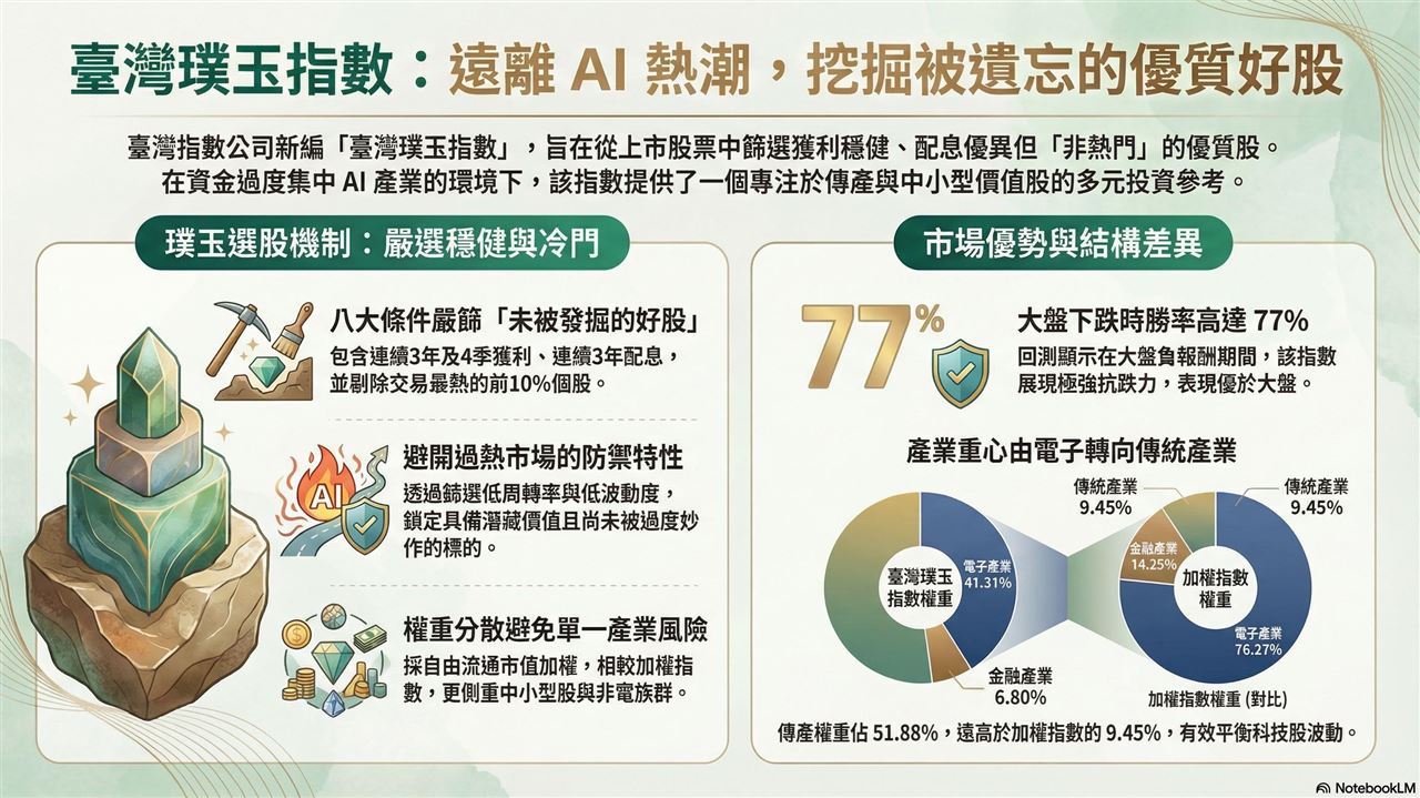 新聞幕後／不再看台積電臉色！專挑冷門績優股　「璞玉指數」悶聲發大財