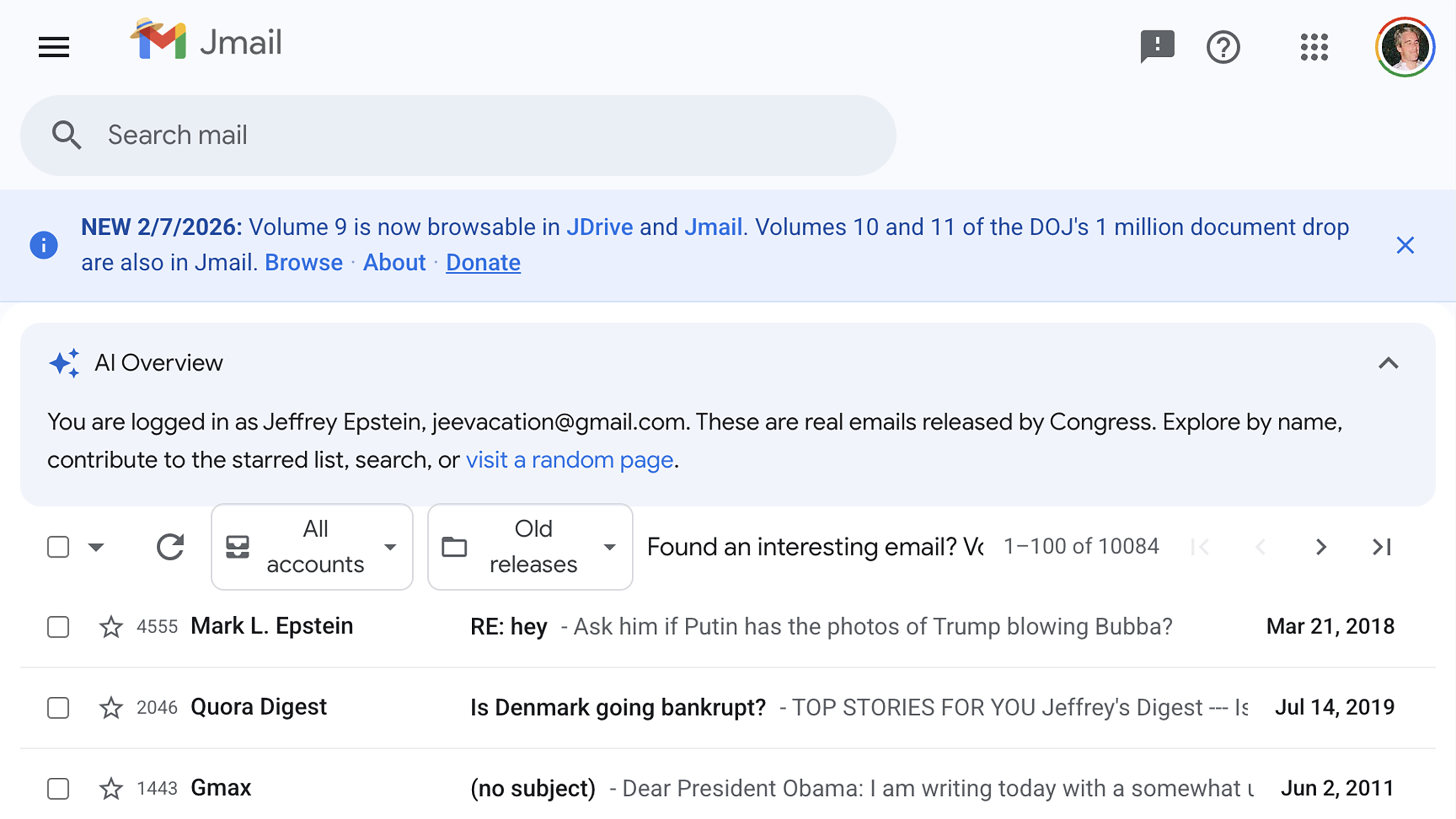 「走進」愛潑斯坦電郵帳戶？網民自製模擬 Gmail 介面助大眾挖掘真相