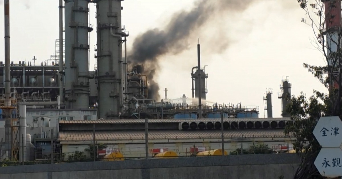 油價貴還狂燒！ 中油大林廠重油洩漏起火