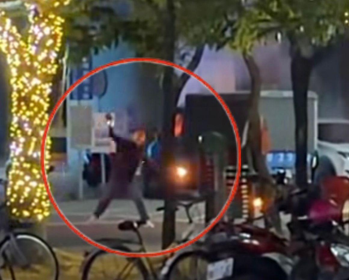 影/屏東驚見「警局旁丟汽油彈、持刀無差別攻擊」！駭人畫面曝