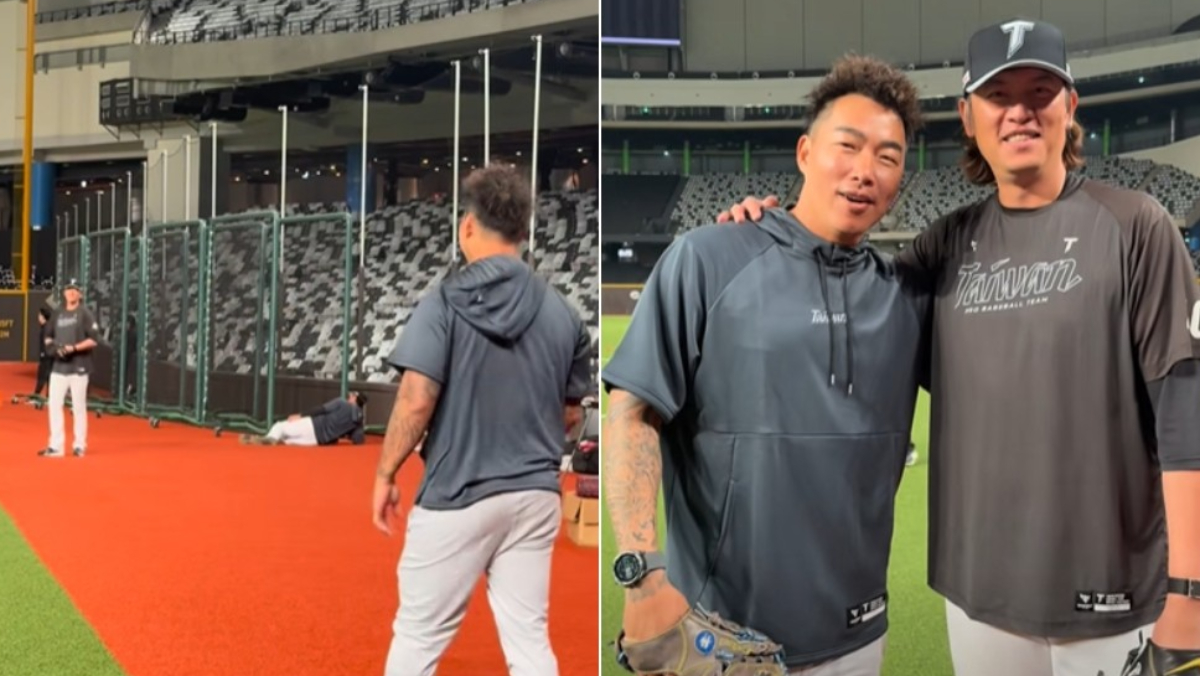 WBC》神之左腕出動！郭泓志餵球震撼國手　同框王建民給驚喜