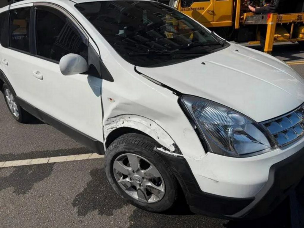 台中男開車打瞌睡撞毀Ｖｏｌｖｏ落跑 肇逃後自己車子也壞了