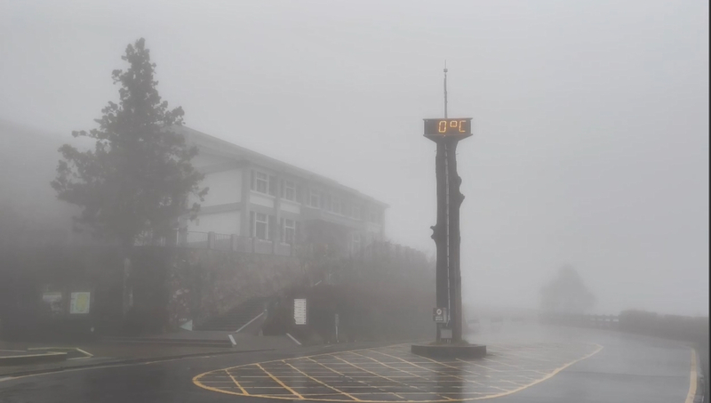 氣溫達零度水氣不足　宜蘭太平山未現雪景 (圖)
