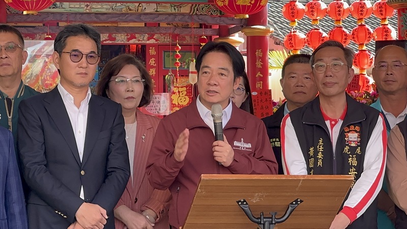 賴總統雲林宮廟參拜　提及美國對等關稅護農決心 (圖)