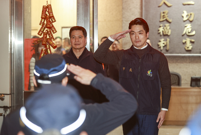 蔣萬安出席視察北市春節加強安全維護（1） (圖)