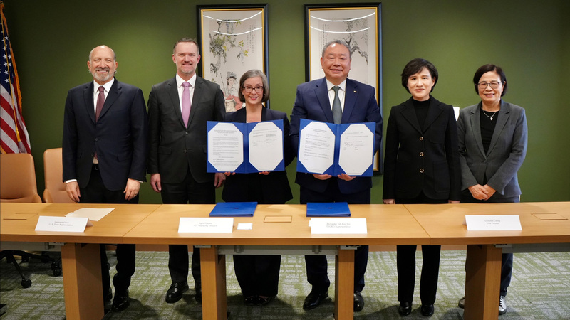 台美簽署對等貿易協定 (圖)