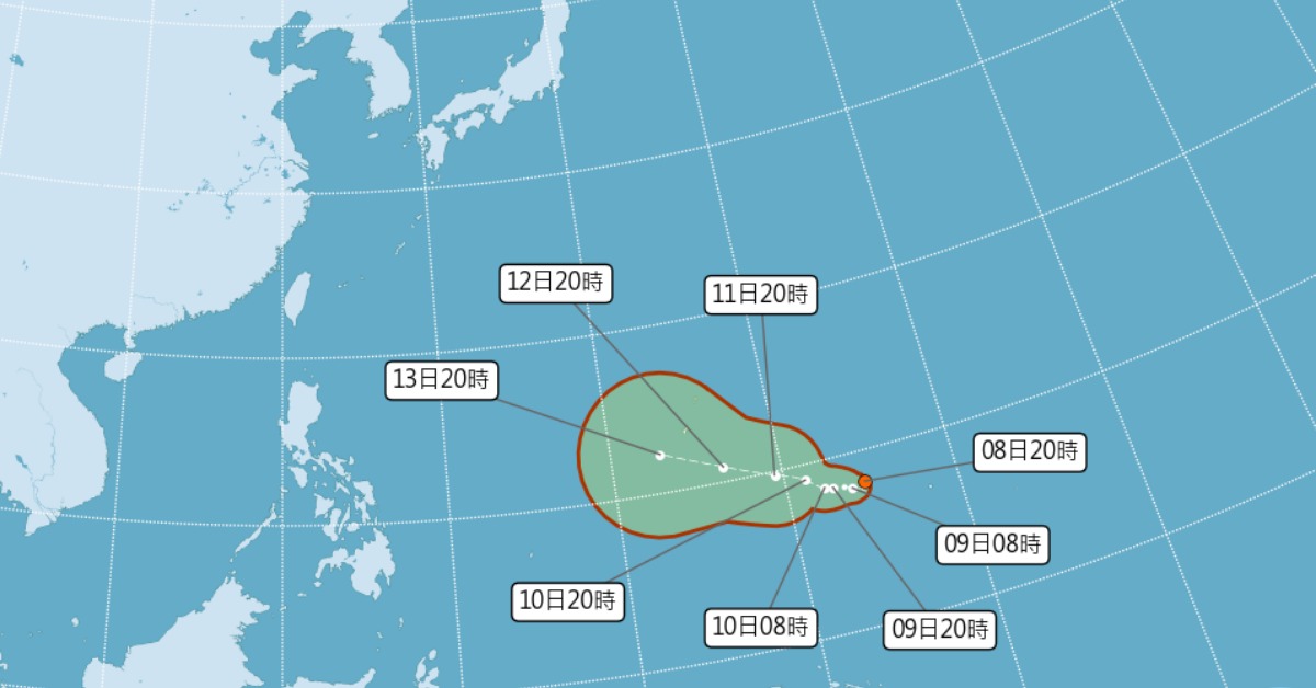 新／熱帶低壓TD04生成！日本氣象廳發烈風警報