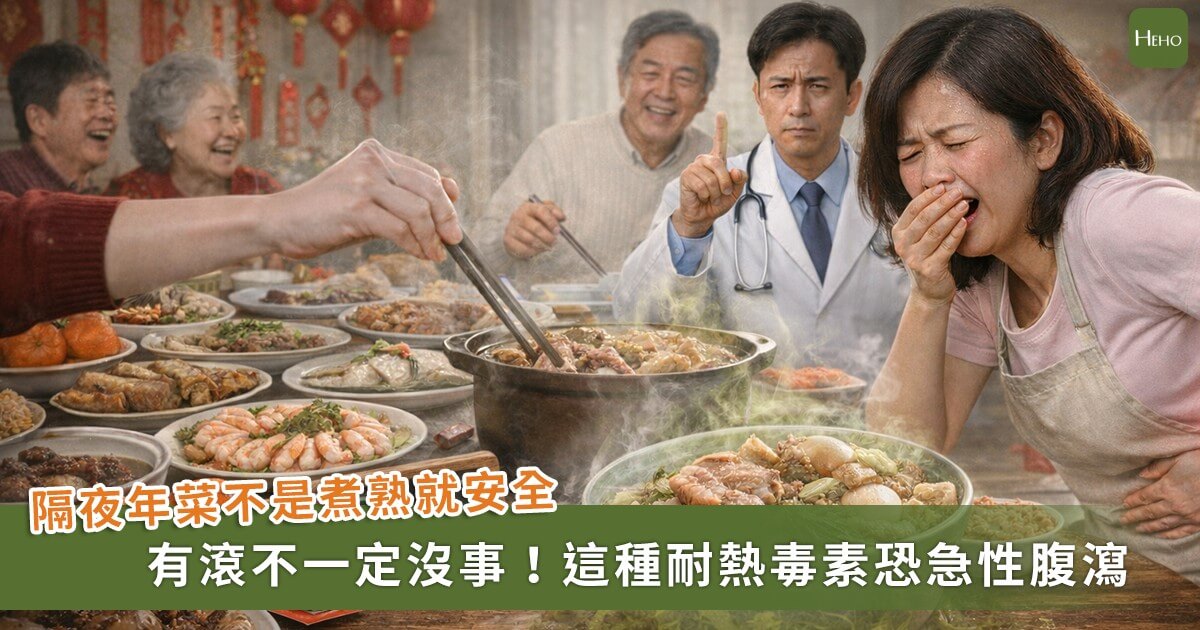 小心春節「健康考驗」來襲！「流感高燒」與「耐熱毒素年菜」成兩大急診地雷