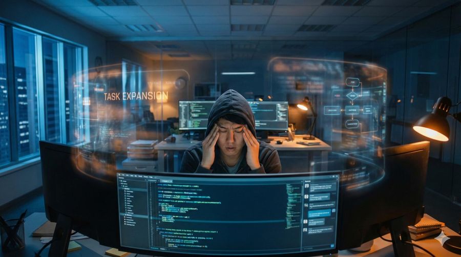 AI疲勞是什麼？研究打破「導入AI＝工時減少」假設：有了 AI，工程師為何反而更過勞？