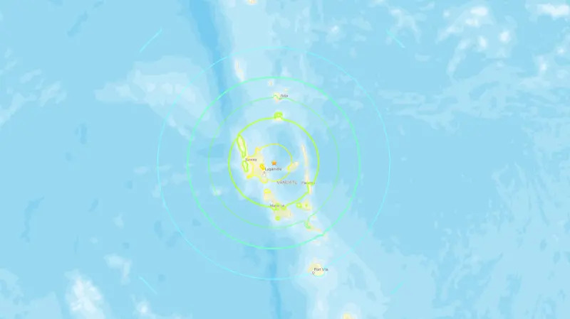 快訊／萬那杜7.3地震 暫無海嘯風險