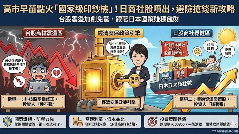 高市早苗發錢啦！國家級印鈔機啟動　「日商社概念股」噴出快來搶