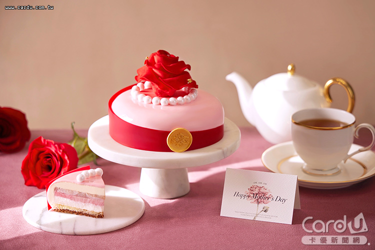 母親節蛋糕創意對決 玫荔茶香開心果上陣