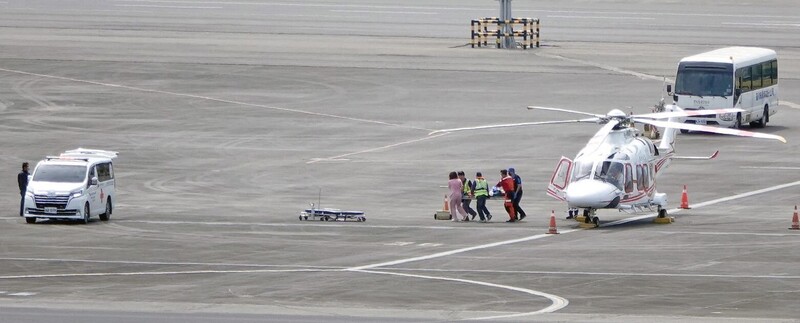 澎湖啟動救護直升機後送2名疑似腦梗塞患者 (圖)