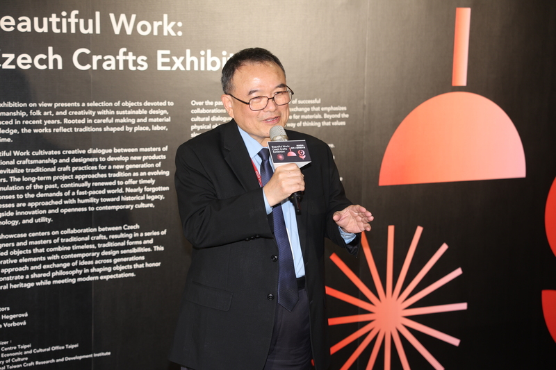 捷克工藝與設計展開幕　蕭宗煌致詞 (圖)