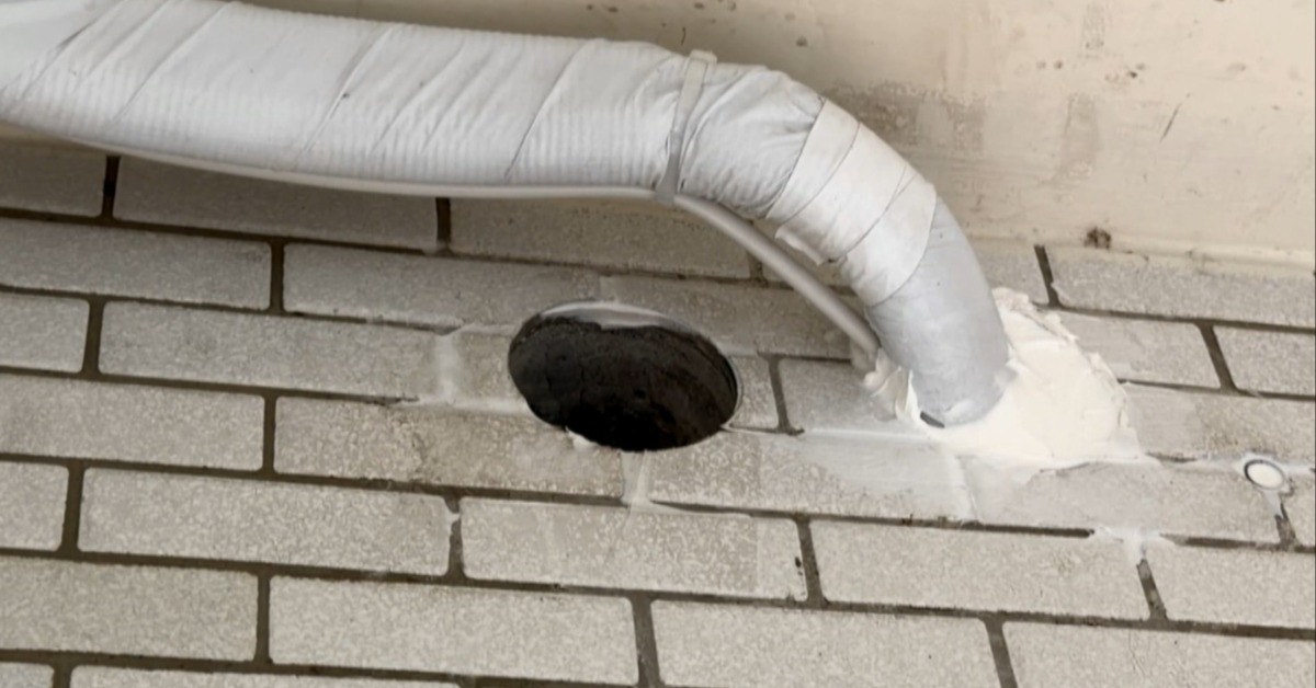 獨家／連鎖家電裝冷氣「洗錯洞」！雨天慘變「水濂洞」