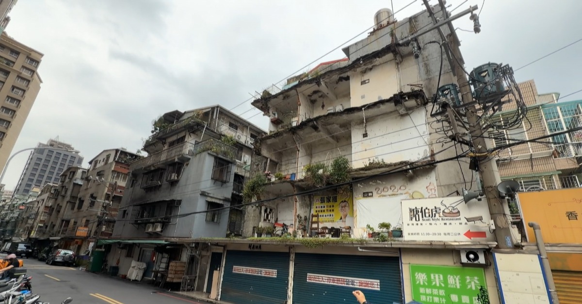 獨家／老公寓2樓以上牆壁消失！ 「切半沒補」成奇景