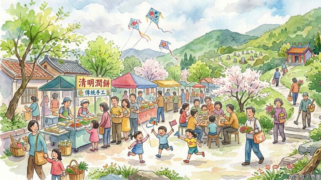 清明連假返鄉掃墓潮　潤餅飄香凝聚家族情