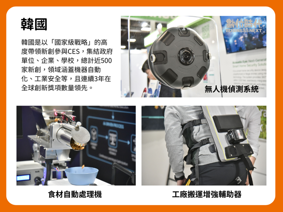 韓國大秀AI肌肉、台灣強攻資安！CES新創大勢：AI機器人上演國力戰，軍備、太空領域最搶戲